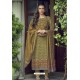 Corn Pure Heavy Chanderi Silk Designer Straight Suit