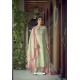 Sea Green Designer Pure Heavy Chanderi Silk Straight Suit