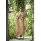 Cream Designer Pure Heavy Chanderi Silk Straight Suit