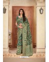 Dark Green Designer Traditional Wear Banarasi Soft Silk Saree