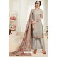 Taupe Heavy Embroidered Designer Palazzo Suit