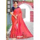 Fuchsia Designer Sana Silk Party Wear Saree