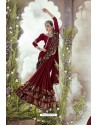 Maroon Latest Party Wear Imported Lycra Saree