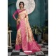 Rani And Cream Designer Traditional Wear Soft Art Silk Saree