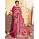 Rani Pink Designer Traditional Wear Jacquard Silk Saree