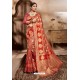 Red Cotton Silk Latest Designer Saree