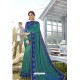 Teal Latest Designer Party Wear Silk Saree