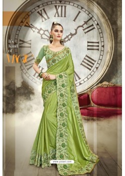 Green Designer Traditional Wear Saree