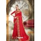 Red Designer Traditional Wear Saree