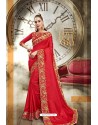 Red Designer Traditional Wear Saree