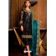 Pretty Black Butterfly Net Party Wear Designer Suit