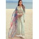 Sea Green Butterfly Net Party Wear Designer Suit