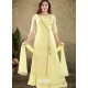 Yellow Georgette Readymade Heavy Designer Suit