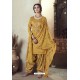 Yellow Pure Zam Cotton Patiala Salwar Suit