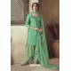 Jade Green Pure Zam Cotton Patiala Salwar Suit
