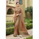 Copper Designer Vichitra Silk Festive Wear Saree