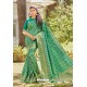 Forest Green Latest Silk Designer Saree