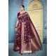 Purple Rich Banarasi Silk Latest Designer Saree