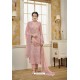 Pink Faux Georgette Heavy Designer Straight Suit