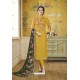 Yellow Pure Viscose Opada Heavy Designer Straight Suit