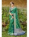 Forest Green Latest Designer Silk Traditional Wear Saree