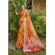 Orange Latest Designer Silk Traditional Wear Saree