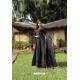 Black Latest Heavy Designer Party Wear Suit