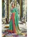 Jade Green Latest Designer Festive Wear Saree