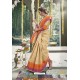 Golden Latest Designer Festive Wear Saree