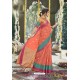 Light Red Latest Designer Festive Wear Saree