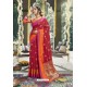 Red Latest Designer Festive Wear Saree