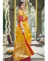 Yellow Latest Designer Festive Wear Saree