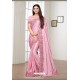 Pink Rangoli Silk Party Wear Designer Saree