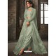 Green Soft Net Embroidered Designer Suit