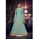 Turquoise Heavy Embroidered Designer Wedding Suit