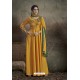 Yellow Party Wear Readymade Soft Tapeta Silk Gown