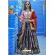 Navy And Pink Heavy Designer Wear Lehenga Choli