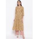 Beige Readymade Casual Wear Kurti