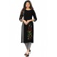 Black Readymade Casual Wear Kurti