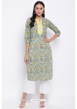 Multi Colour Readymade Casual Wear Kurti