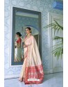 Off White Latest Designer Classic Silk Saree