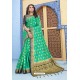 Jade Green Latest Designer Weaving Silk Saree