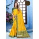 Yellow Latest Designer Weaving Silk Saree