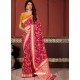 Rani Pink Banarasi Silk Heavy Designer Saree