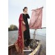 Black Pure Satin Georgette Party Wear Straight Suit