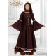 Coffee Art Silk Party Wear Designer Suit