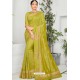 Green Silk Designer Embroidered Saree