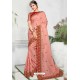 Light Pink Silk Designer Embroidered Saree