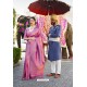 Rani Pink Designer Classic Pure Silk Saree