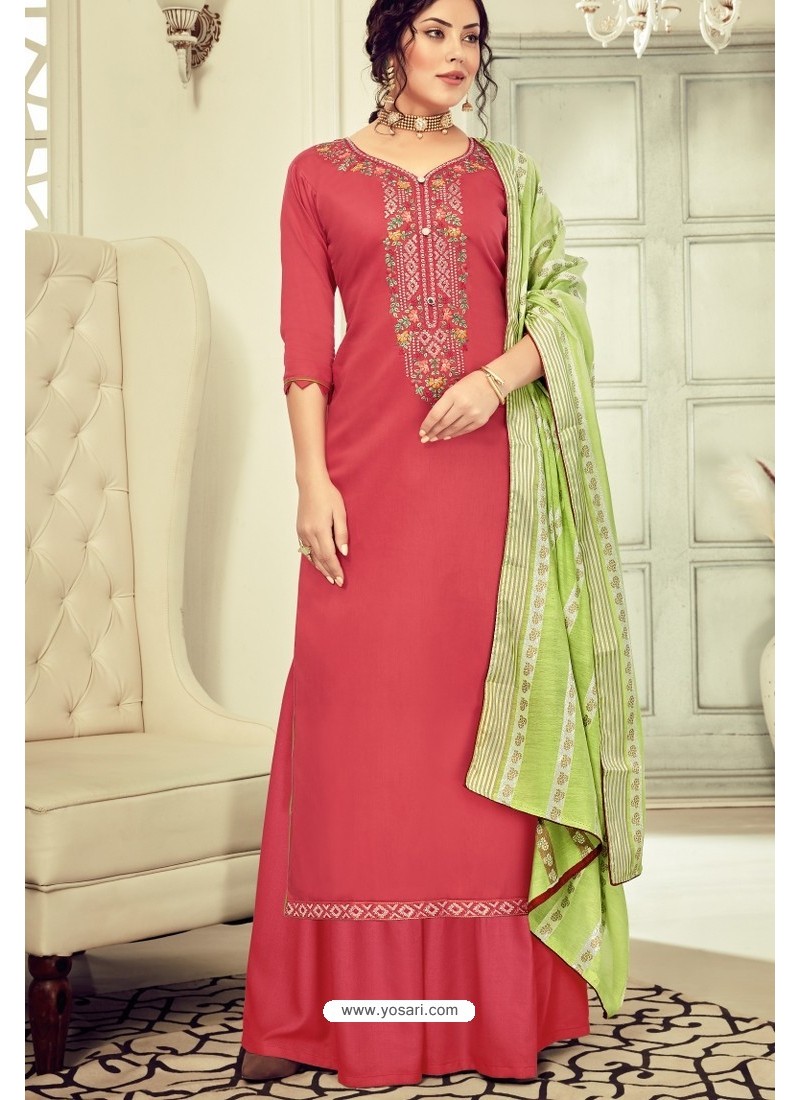 Latest Red Punjabi Suit Design 2020 For Girls | Stunning Red Colour Suit...  | Lace suit, Red suit, Punjabi suits